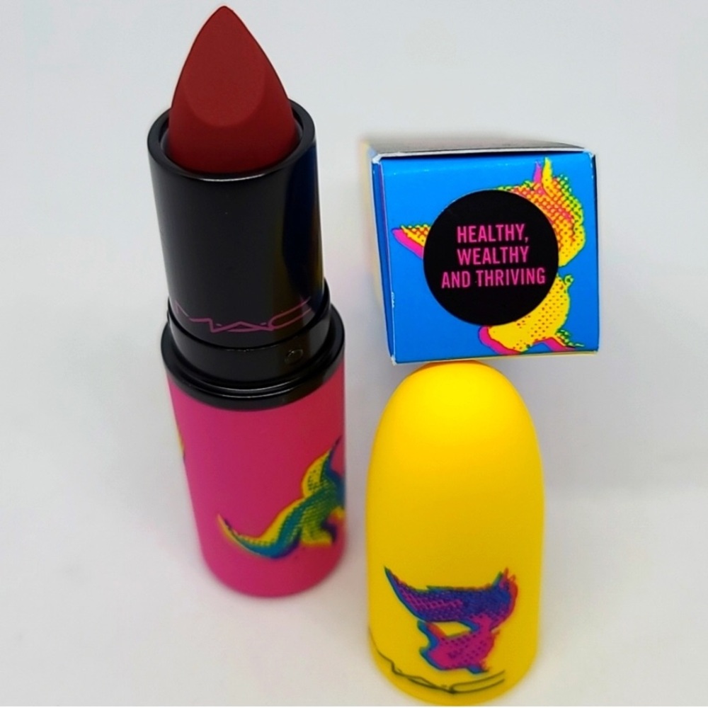 MAC Powder Kiss lipstick Healthy,wealthy and Thriving *RARE*